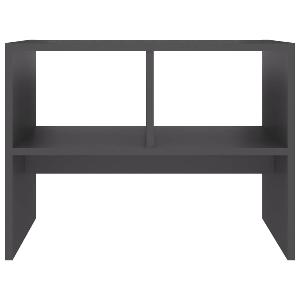 vidaXL Príručný stolík sivý 60x40x45 cm drevotrieska