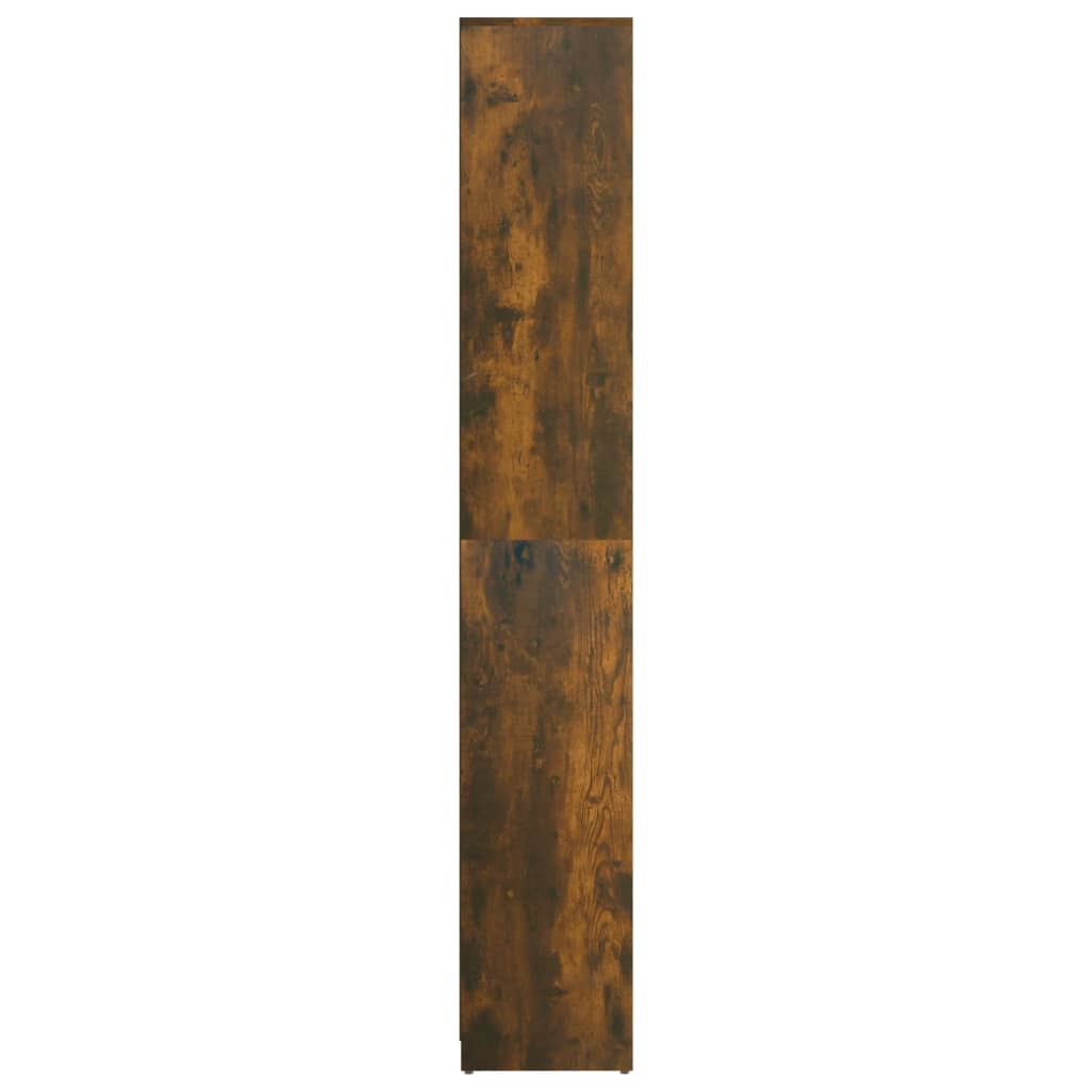 vidaXL Kúpeľňová skrinka údený dub 30x30x183,5 cm spracované drevo
