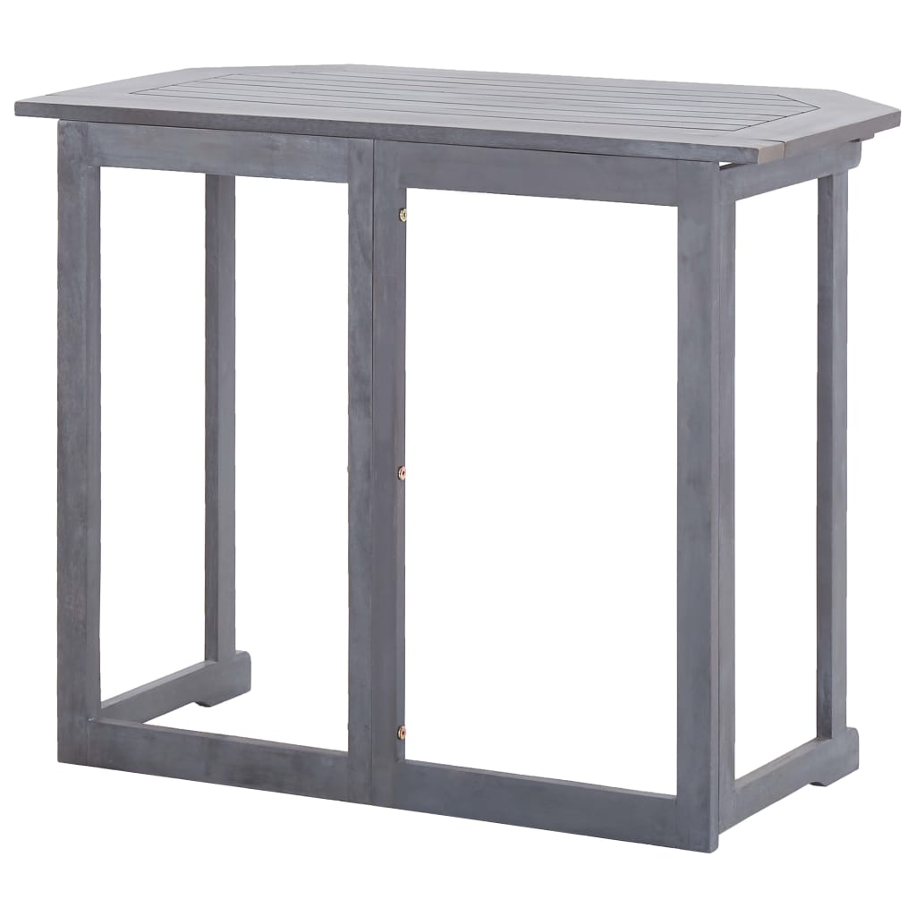 vidaXL Skladací balkónový stôl 90x50x74 cm akáciový masív