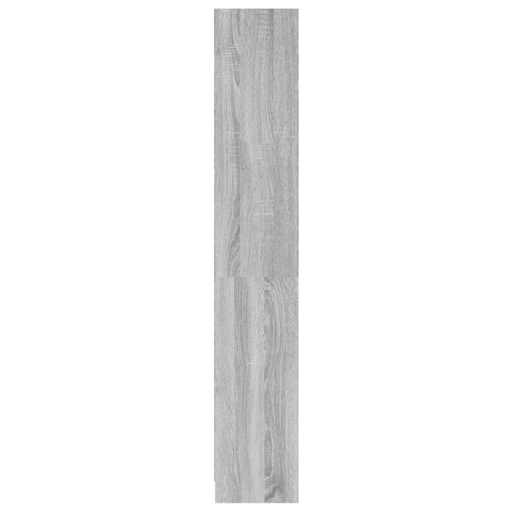 vidaXL 4-poschodová knižnica sivá sonoma 60x24x142 cm spracované drevo