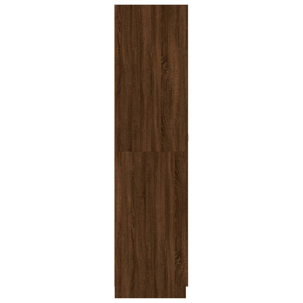 vidaXL Šatník dymový dub 90x52x200 cm spracované drevo