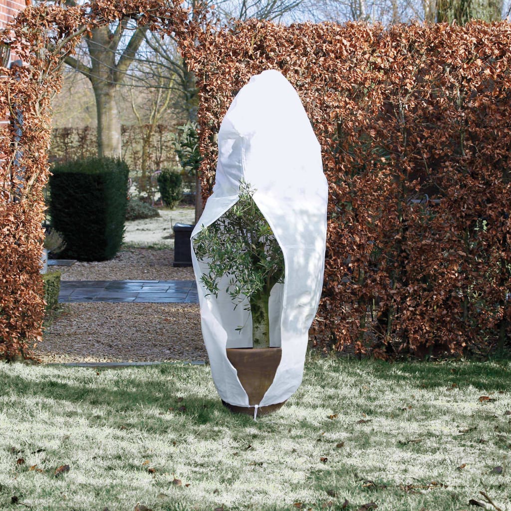 Nature Zimný flísový kryt so zipsom 70 g/m², biely 2,5x2,5x3 m