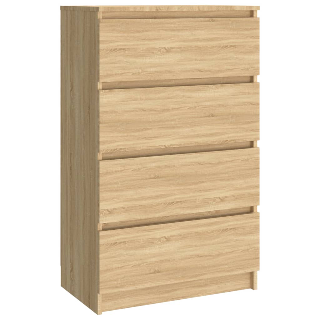 vidaXL Komoda, dub sonoma 60x35x98,5 cm, kompozitné drevo