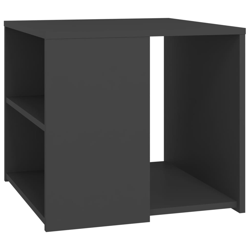 vidaXL Príručný stolík sivý 50x50x45 cm drevotrieska