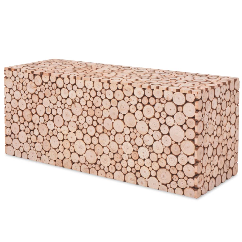 vidaXL Lavička, pravé jedľové drevo 100x34x41 cm