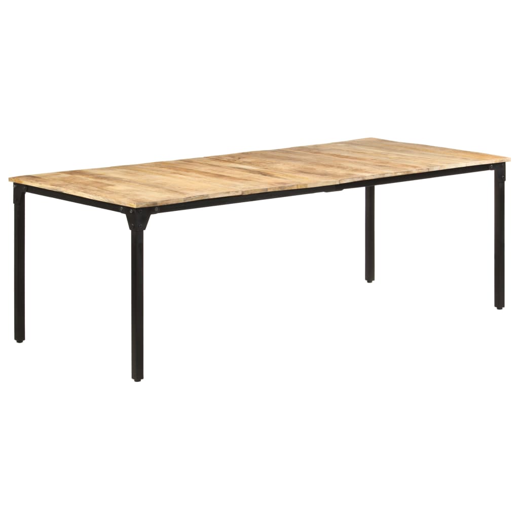 vidaXL Jedálenský stôl 220x100x76 cm surové mangovníkové drevo