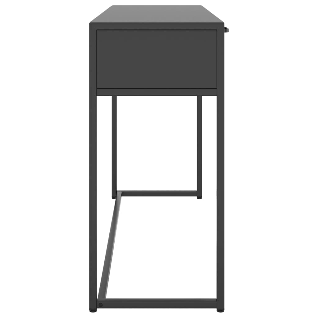 vidaXL Konzolový stolík antracitová 106x35x75 cm oceľ