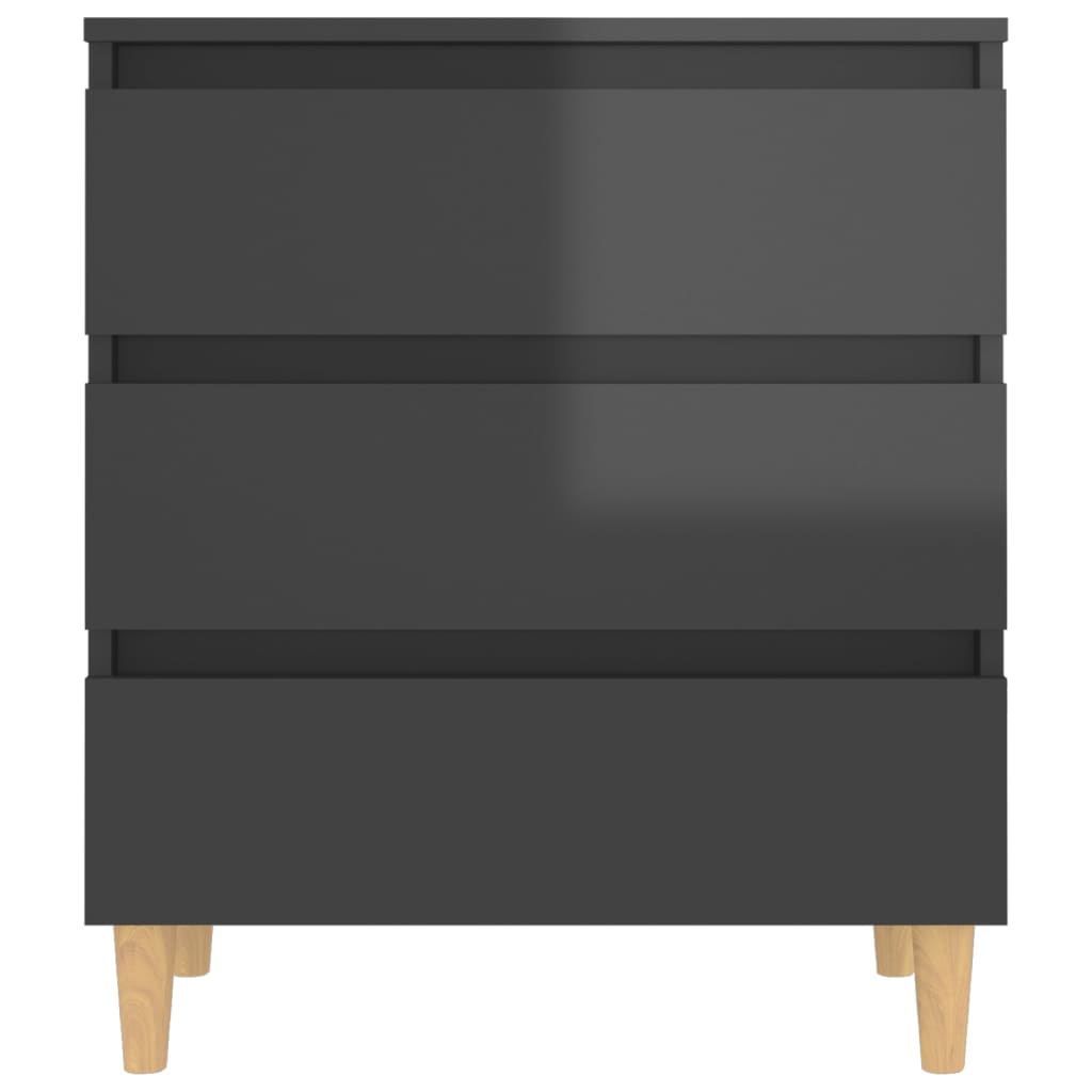 vidaXL Komoda lesklá sivá 60x35x69 cm drevotrieska