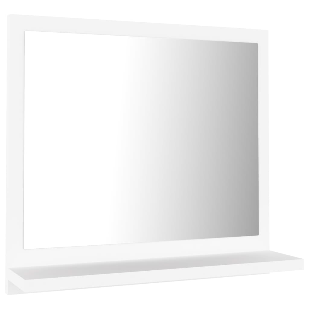 vidaXL Kúpeľňové zrkadlo, biele 40x10,5x37 cm, kompozitné drevo