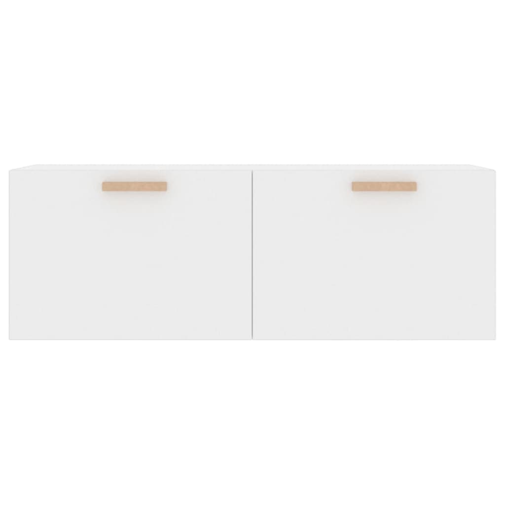 vidaXL Nástenná skrinka lesklá biela 100x36,5x35 cm spracované drevo