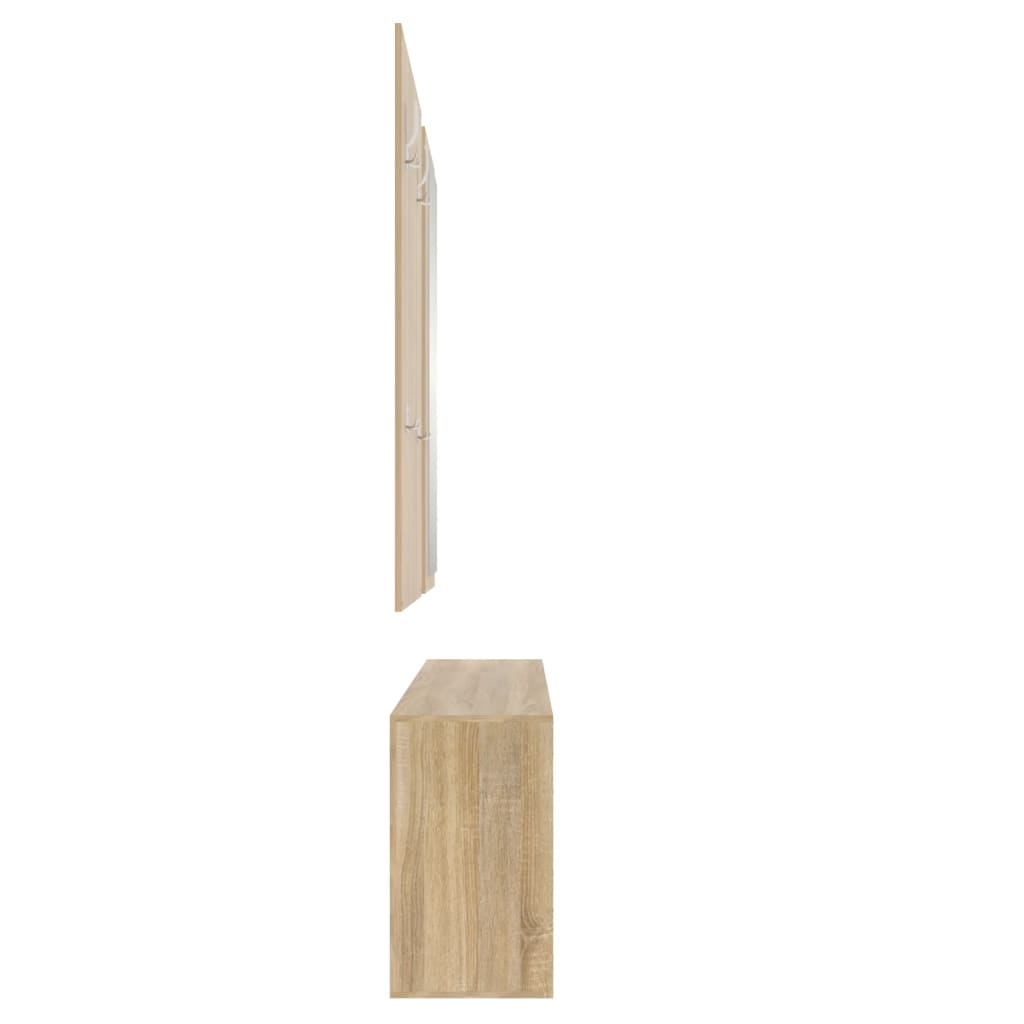 vidaXL Botník 3 v 1 dub sonoma spracované drevo
