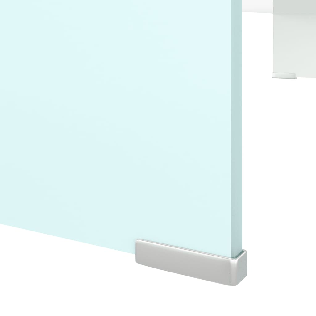 vidaXL TV stojan/stojan pod monitor, sklo, zelený 90x30x13 cm