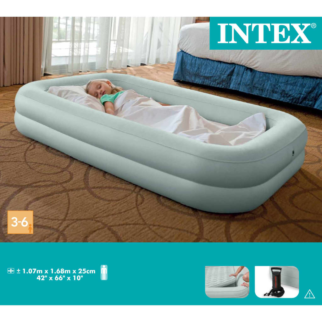 Intex Nafukovacia posteľ Kidz Travel Bed Set 107x168x25 cm 66810NP