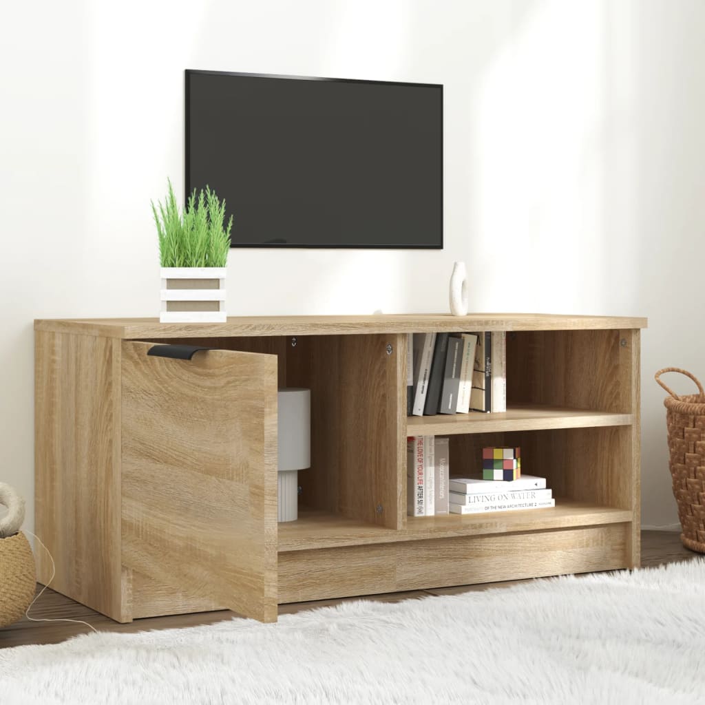 vidaXL TV stolík dub sonoma 80x35x36,5 cm spracované drevo