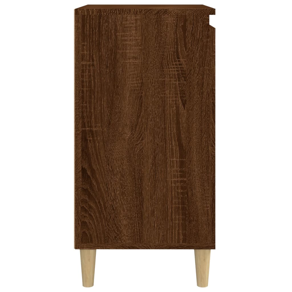 vidaXL Nočné stolíky 2 ks hnedý dub 40x35x70 cm spracované drevo