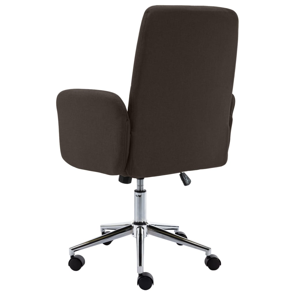 vidaXL Kancelárska stolička hnedá látková