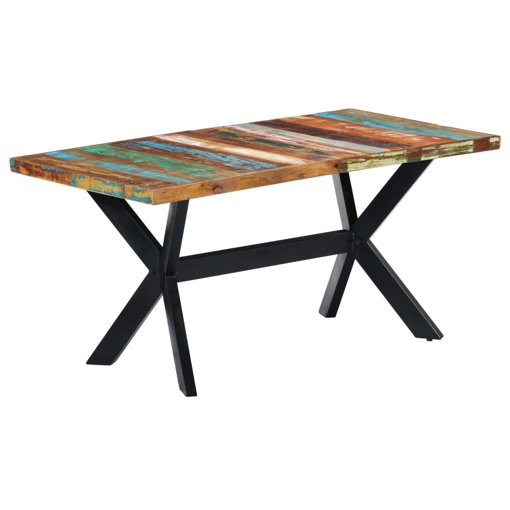 vidaXL Jedálenský stôl 160x80x75 cm, recyklovaný masív