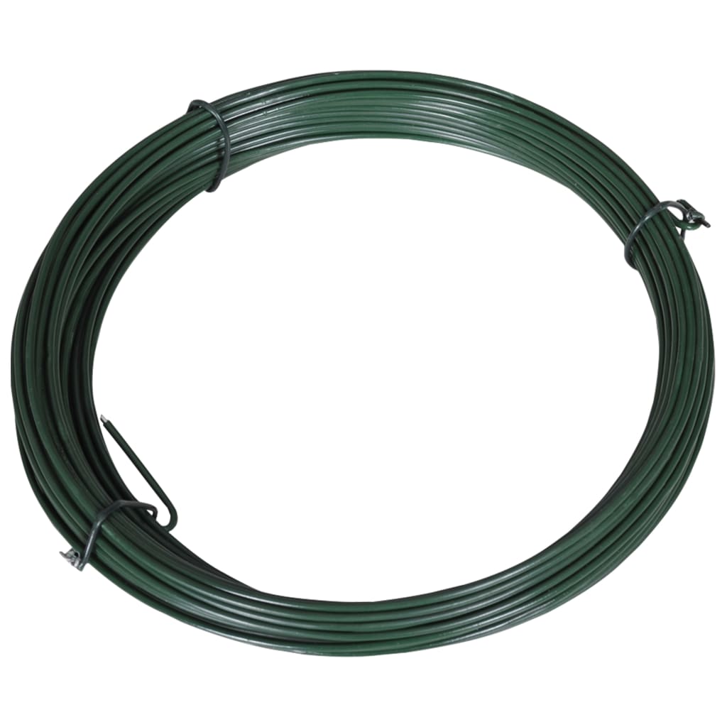 vidaXL Viazací drôt na oplotenie 25 m, 1,4/2 mm, oceľový, zelený