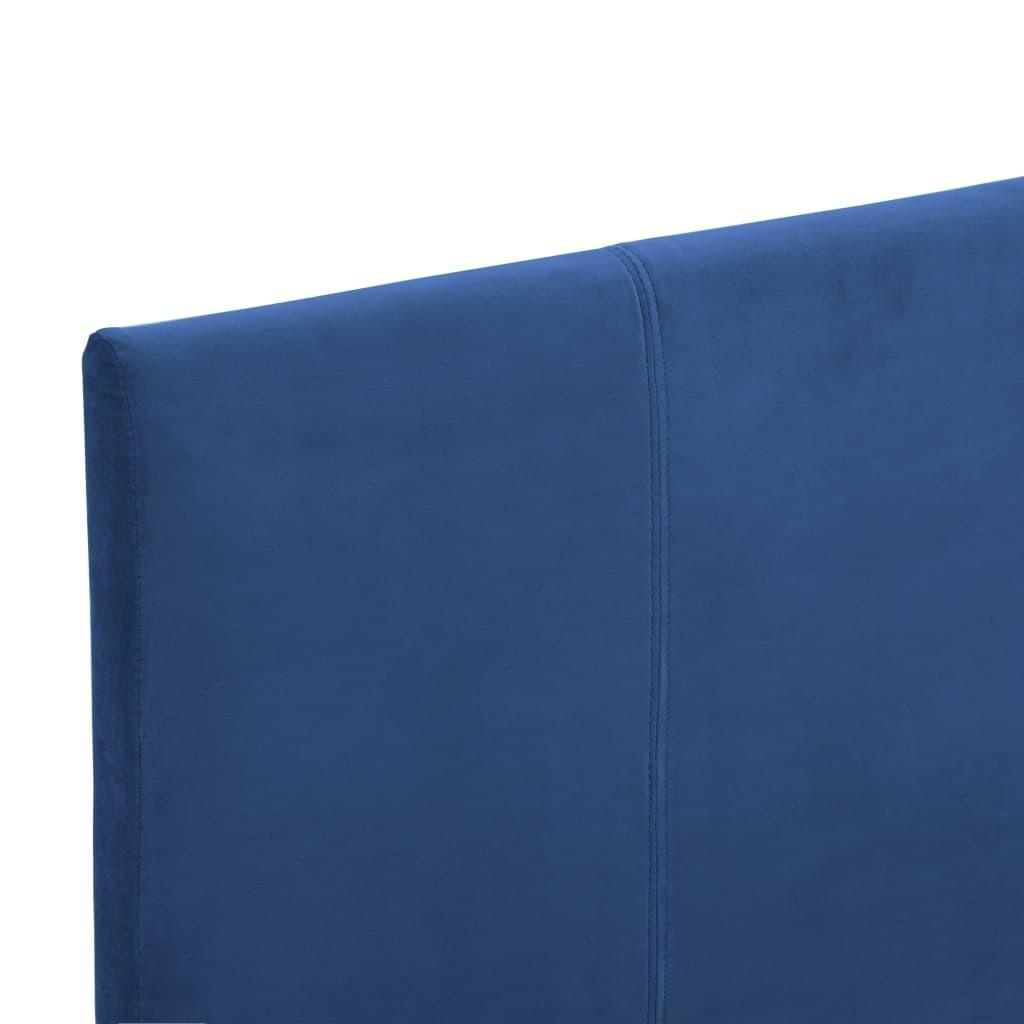 vidaXL Posteľný rám, modrý, látka 90x200 cm