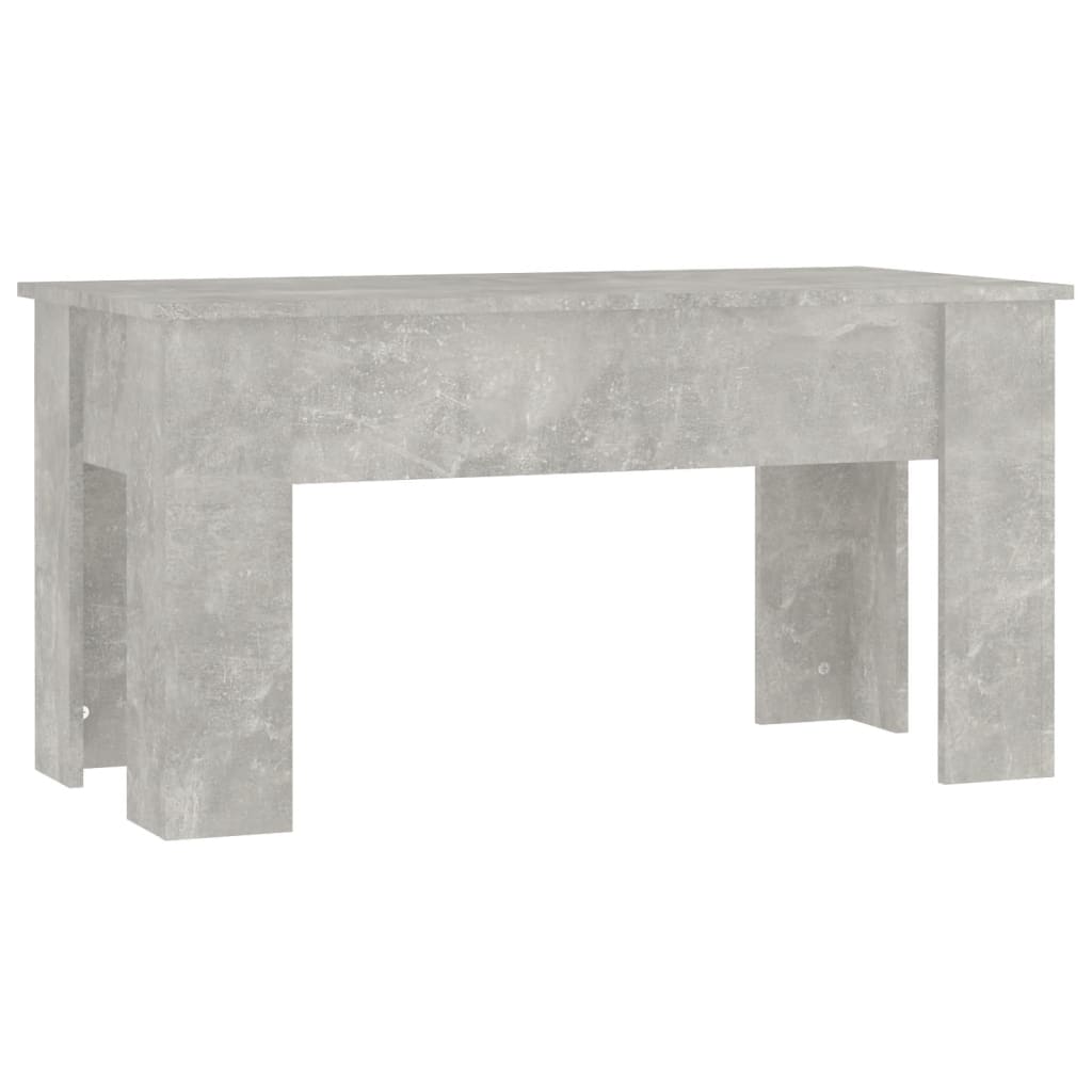 vidaXL Konferenčný stolík betónový sivý 101x49x52 cm spracované drevo