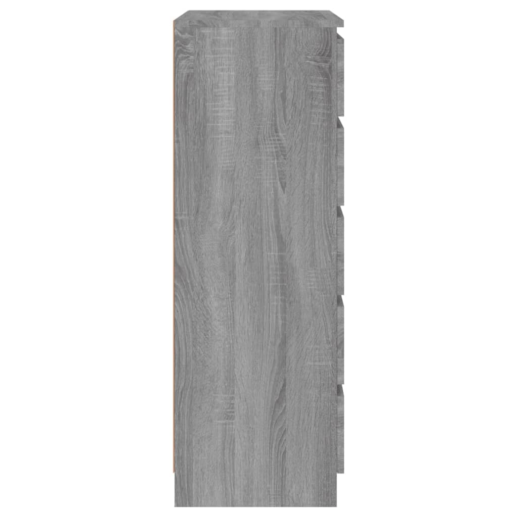 vidaXL Zásuvková skrinka sivá sonoma 60x36x103 cm spracované drevo
