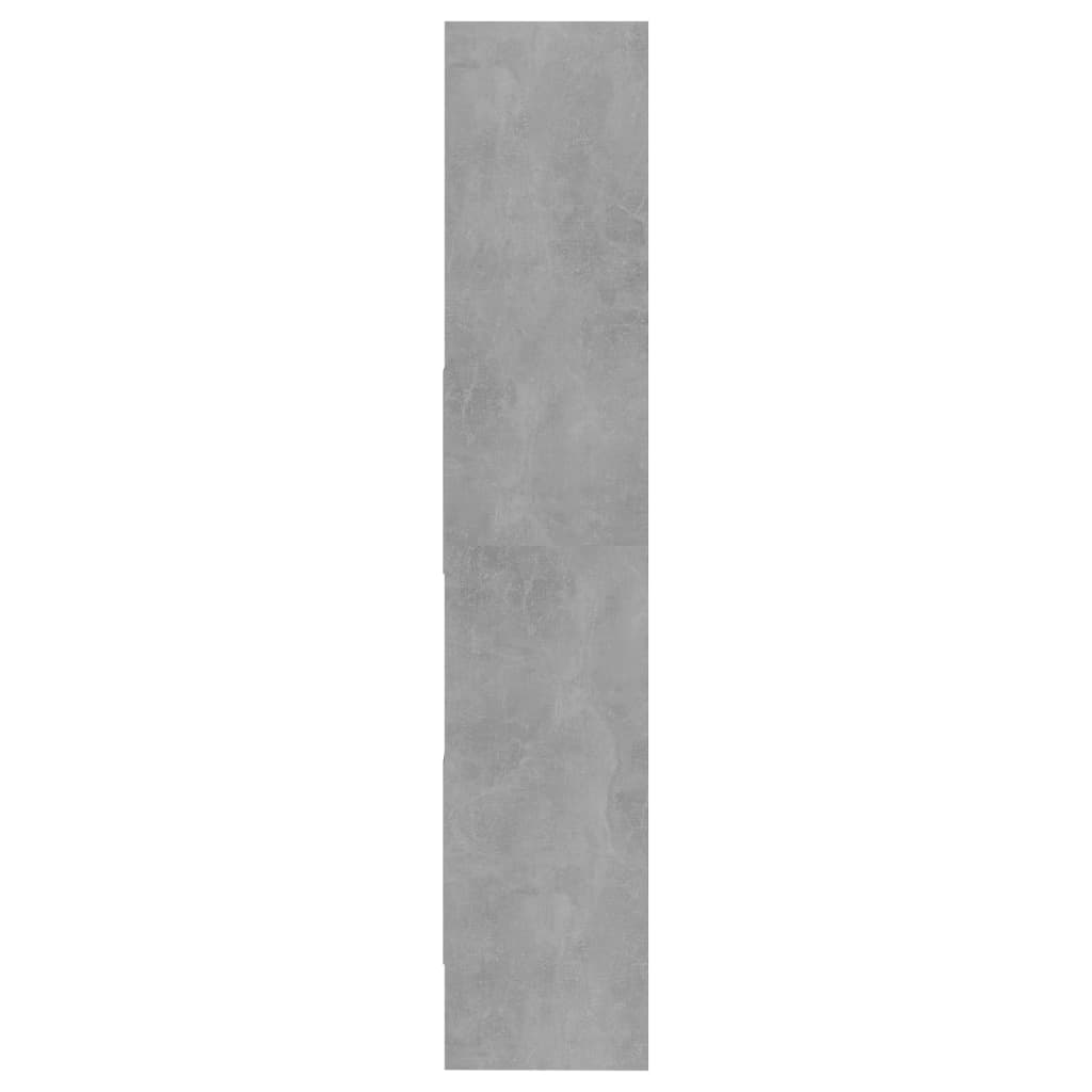 vidaXL Knižnica, betónovo sivá 60x35x180 cm, kompozitné drevo