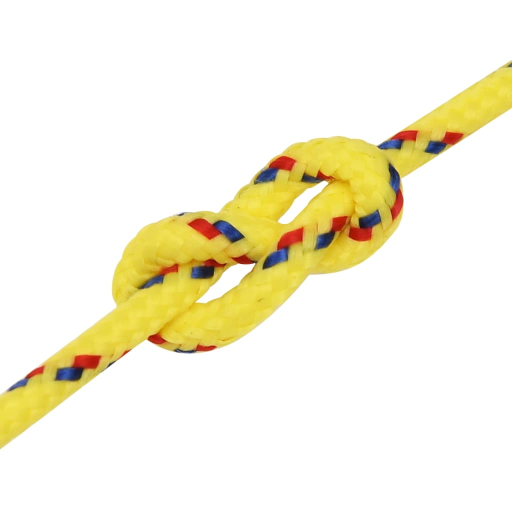 vidaXL Lodné lano žlté 2 mm 25 m polypropylén
