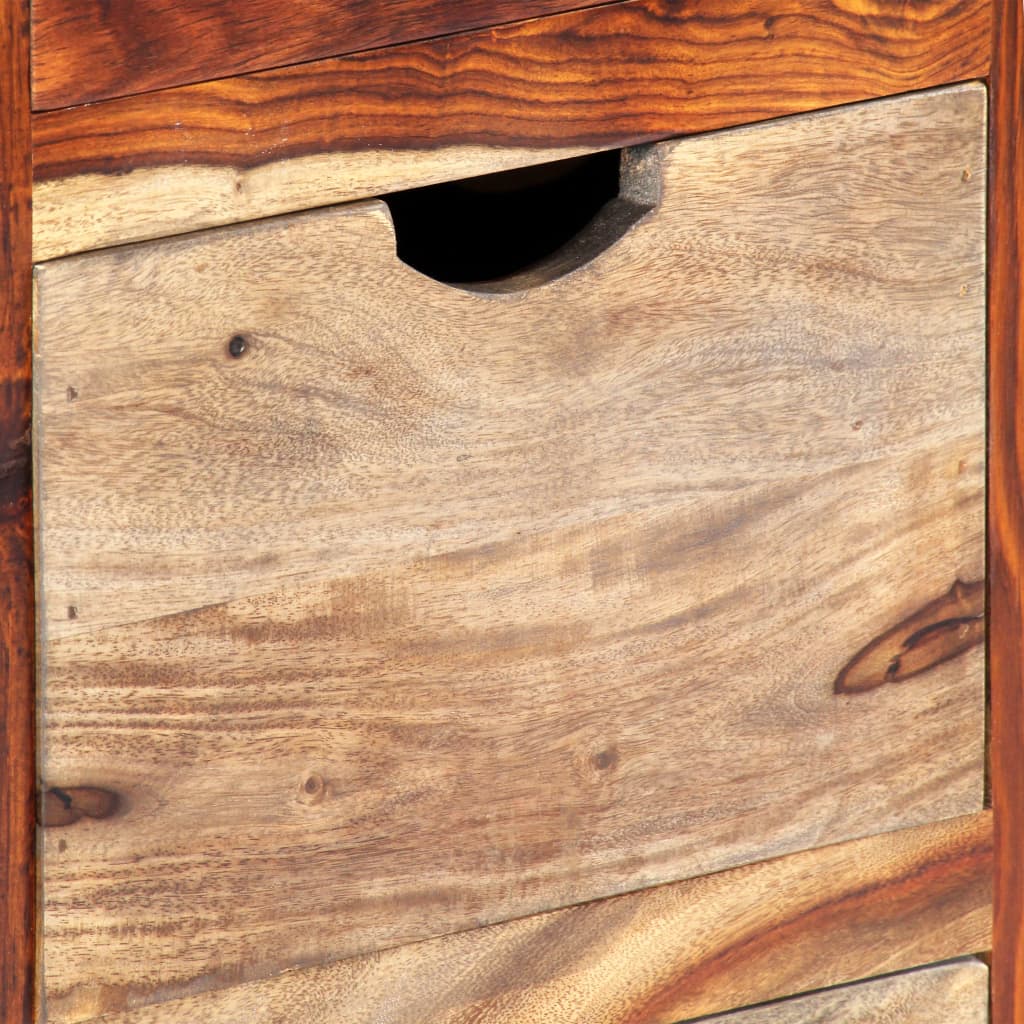 vidaXL Zásuvková skrinka 40x30x100 cm masívne sheeshamové drevo
