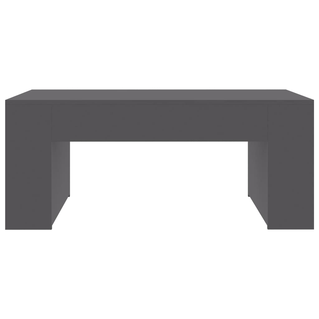vidaXL Konferenčný stolík, sivý 100x60x42 cm, drevotrieska