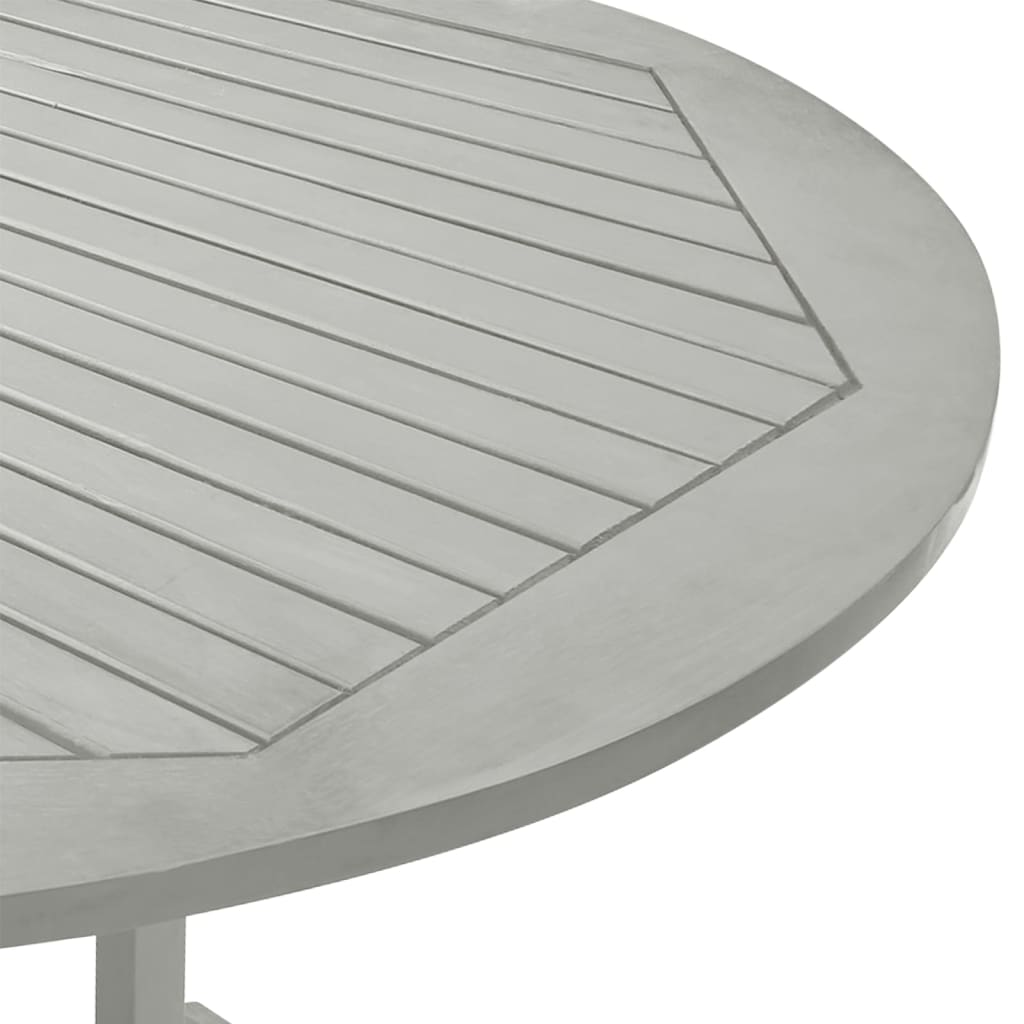 vidaXL Záhradný stôl, sivý 200x100x75 cm, akáciový masív