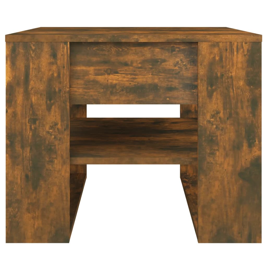 vidaXL Konferenčný stolík dymový dub 55,5x55x45 cm spracované drevo