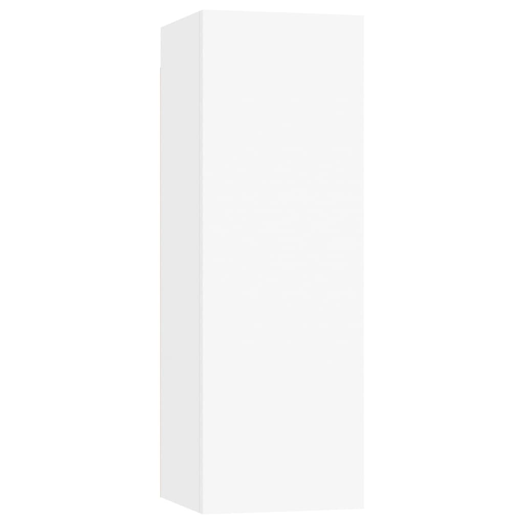 vidaXL TV skrinky 2 ks, biele 30,5x30x90 cm, kompozitné drevo