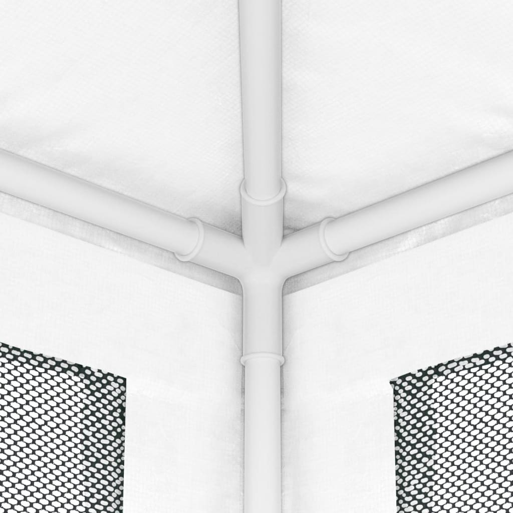 vidaXL Párty stan so 4 sieťkovanými bočnými stenami 4x4 m biely