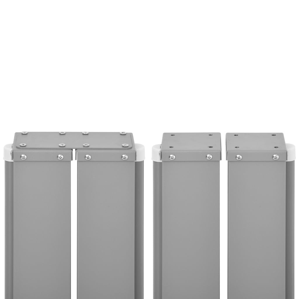 vidaXL Zaťahovacia bočná roleta, 160x600 cm, sivá
