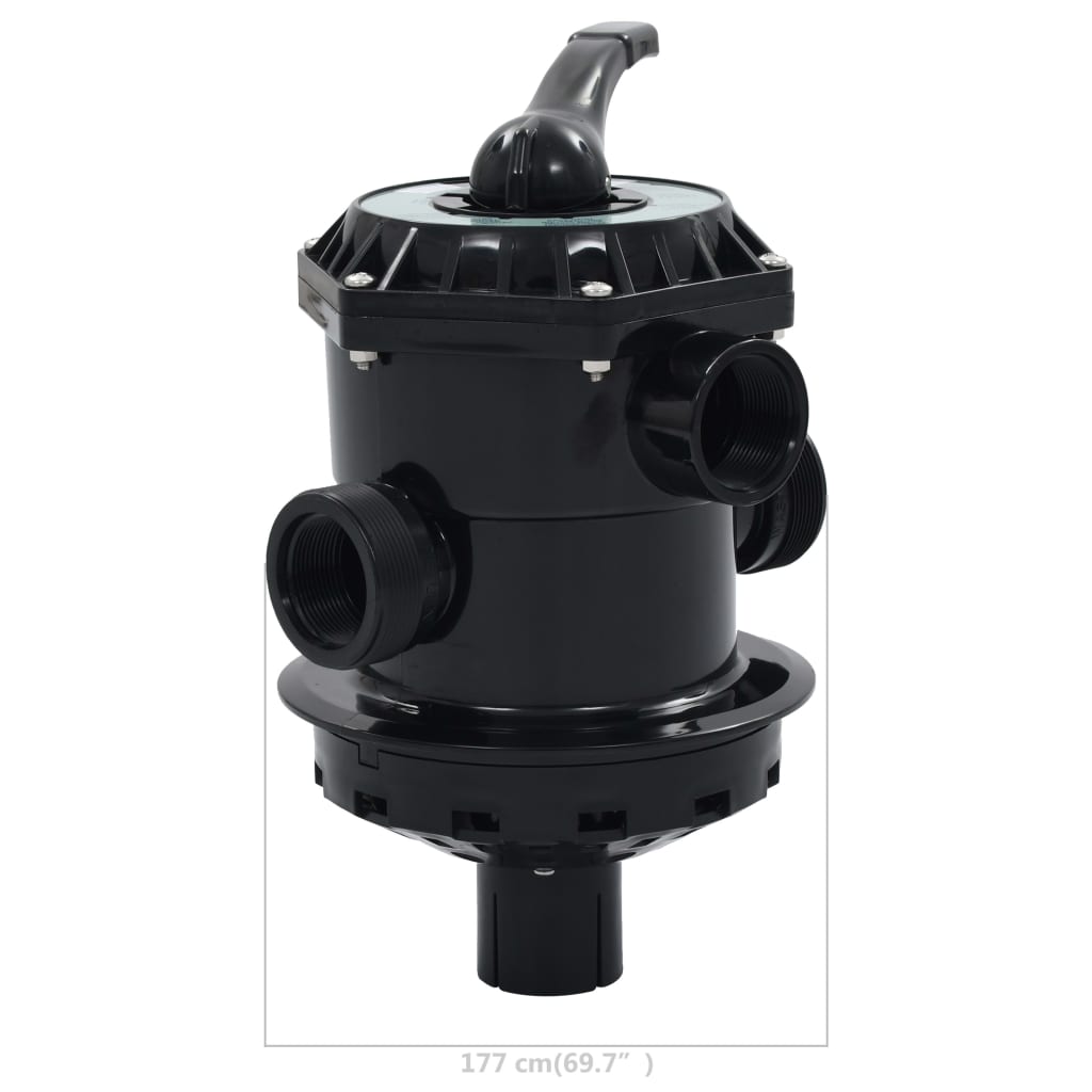 vidaXL Viacsmerový ventil pre pieskový filter ABS 1,5" 6-cestný