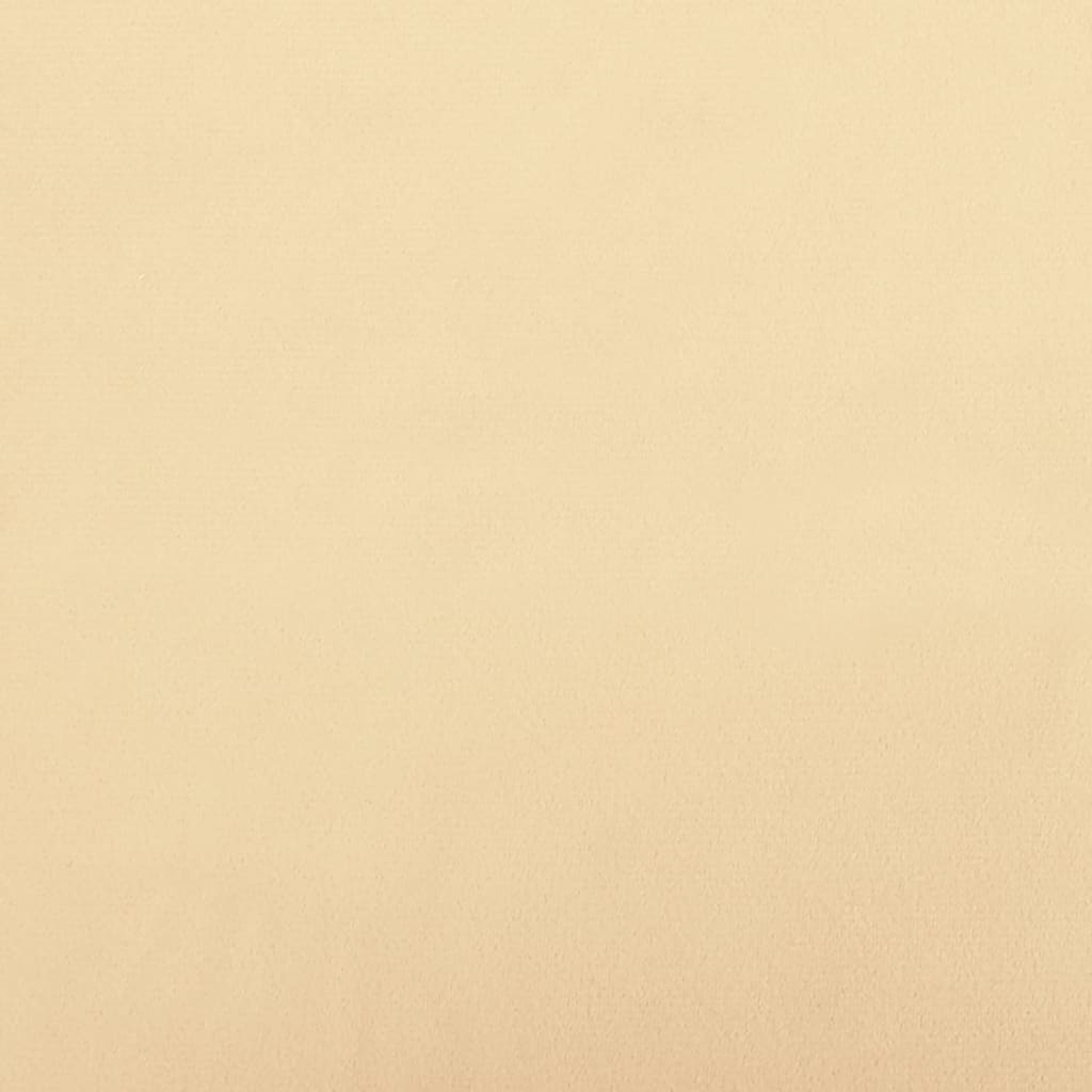 vidaXL Relaxačné kreslo krémovo-biele zamat