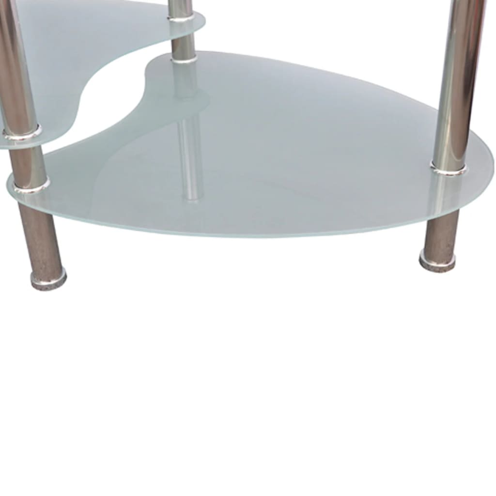 vidaXL Konferenčný stolík s exkluzívnym dizajnom, biely