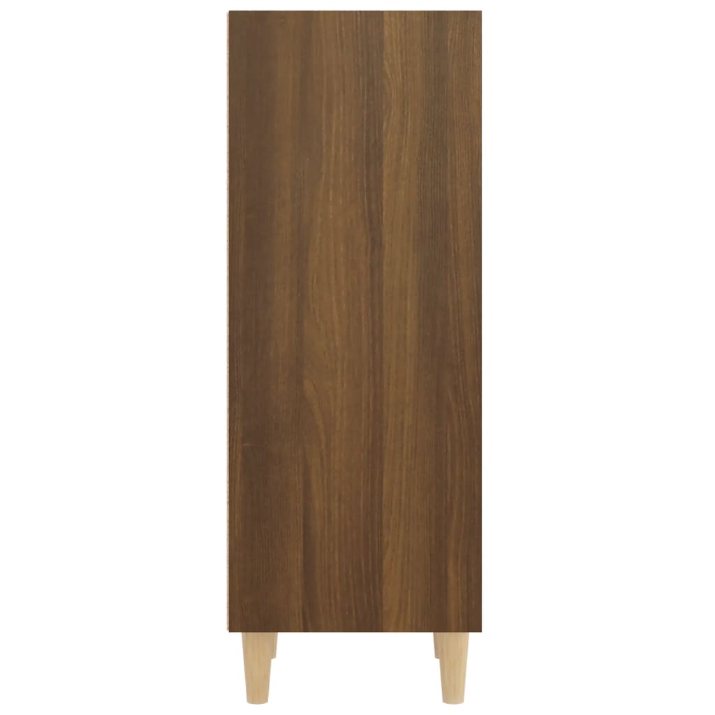 vidaXL Komoda hnedý dub 34,5x32,5x90 cm spracované drevo
