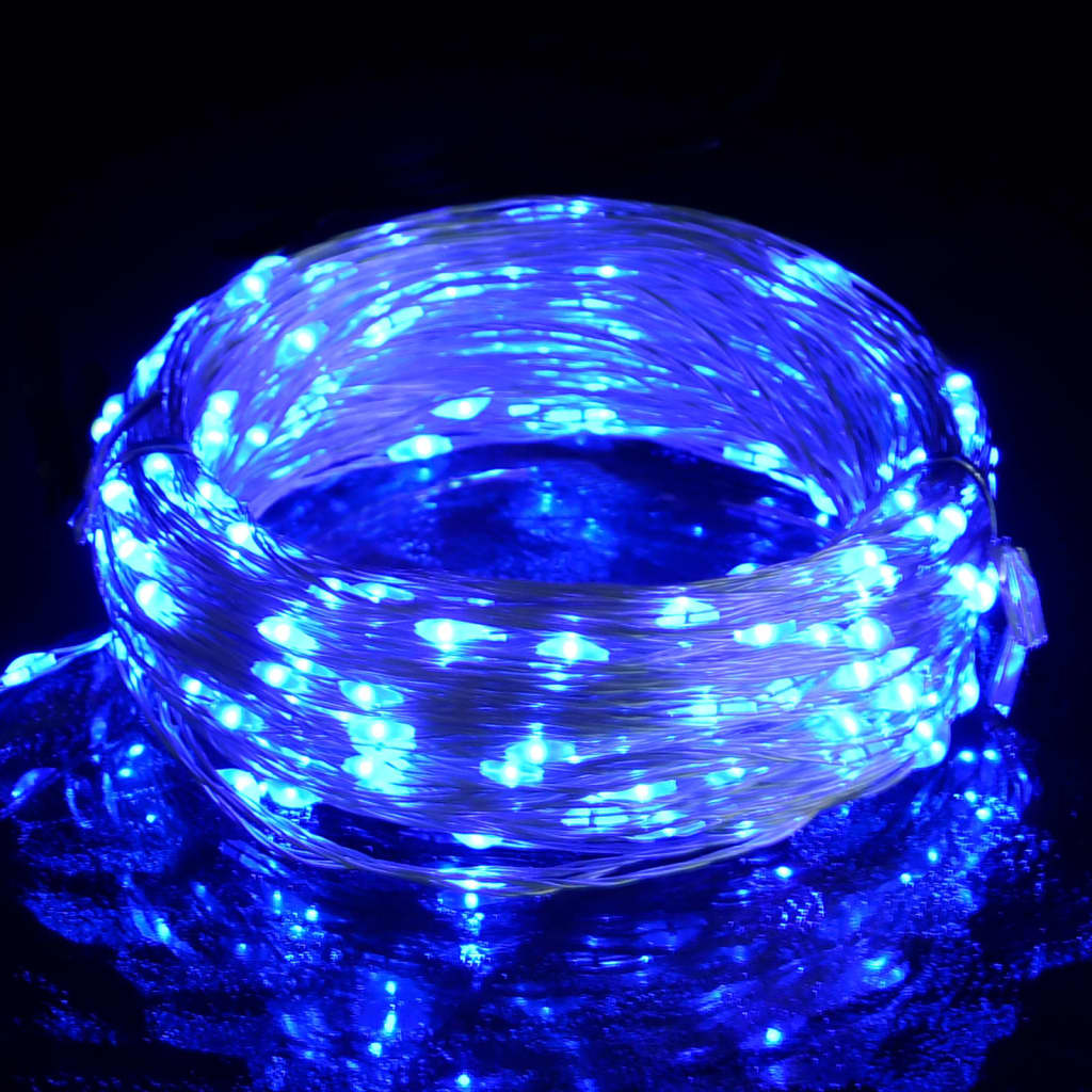 vidaXL LED reťaz so 150 LED diódami, modrá 15 m