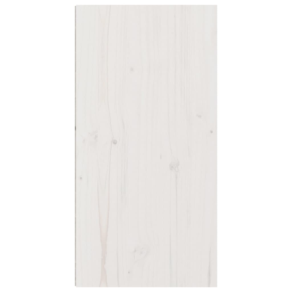 vidaXL Nástenná skrinka biela 30x30x60 cm masívna borovica