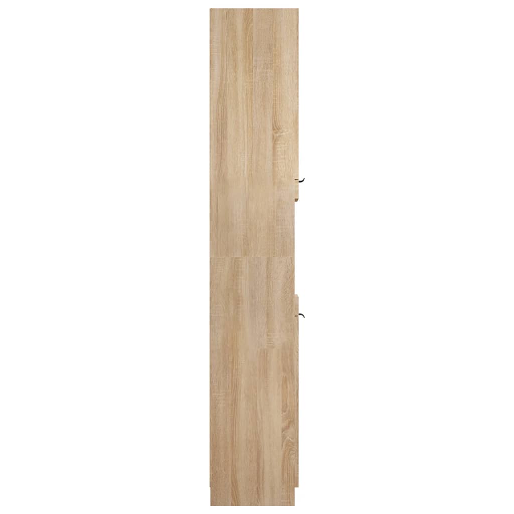 vidaXL Skrinka do kúpeľne dub sonoma 32x34x188,5 cm spracované drevo