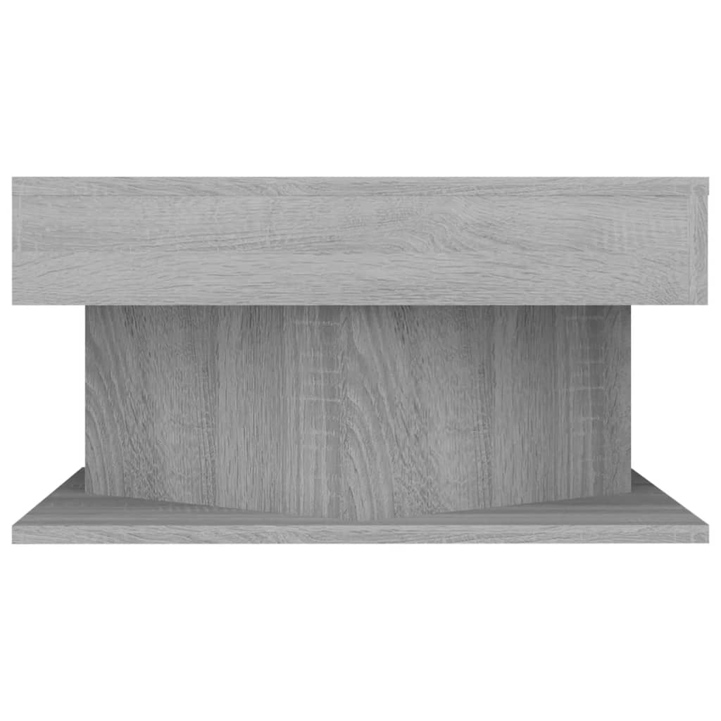 vidaXL Konferenčný stolík sivý dub sonoma 57x57x30 cm spracované drevo