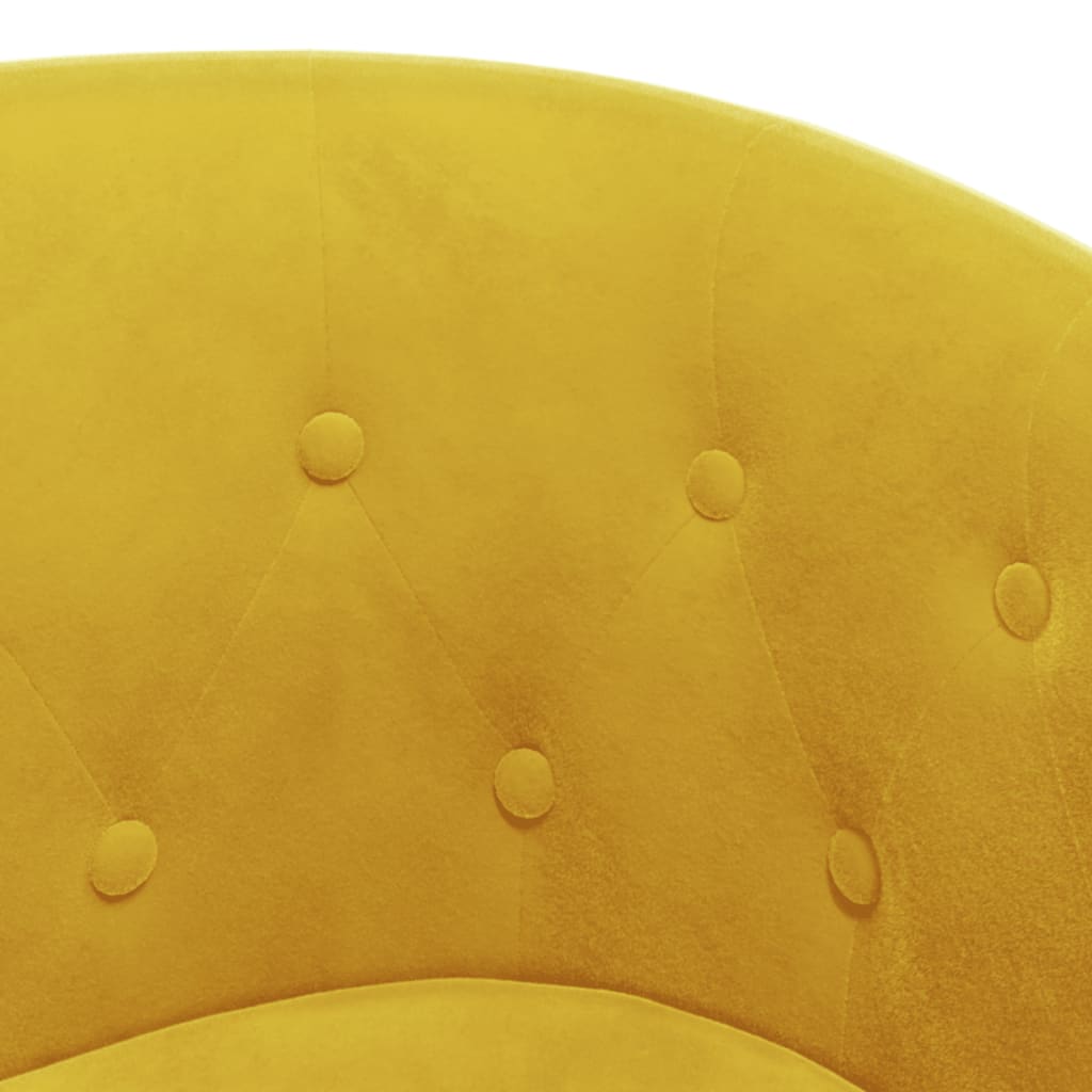 vidaXL Relaxačné kreslo s podnožkou žlté zamat