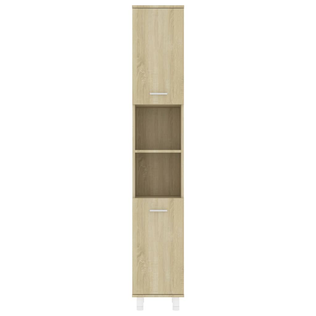 vidaXL Skrinka do kúpeľne, dub sonoma 30x30x179 cm, kompozitné drevo