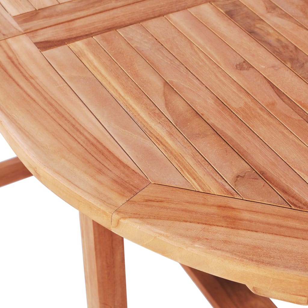 vidalXL 7-dielna vonkajšia jedálenská súprava masívne teakové drevo B kvalita