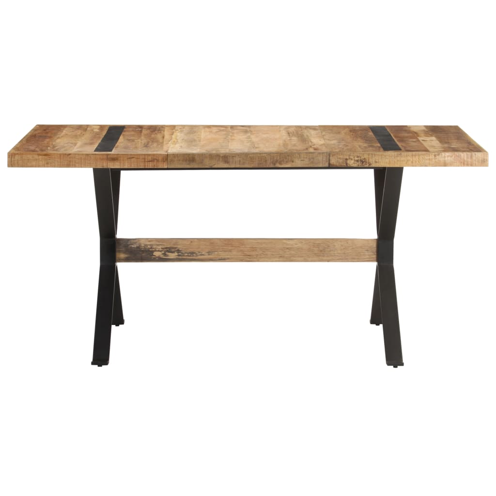 vidaXL Jedálenský stôl 160x80x76 cm, surové mangové drevo
