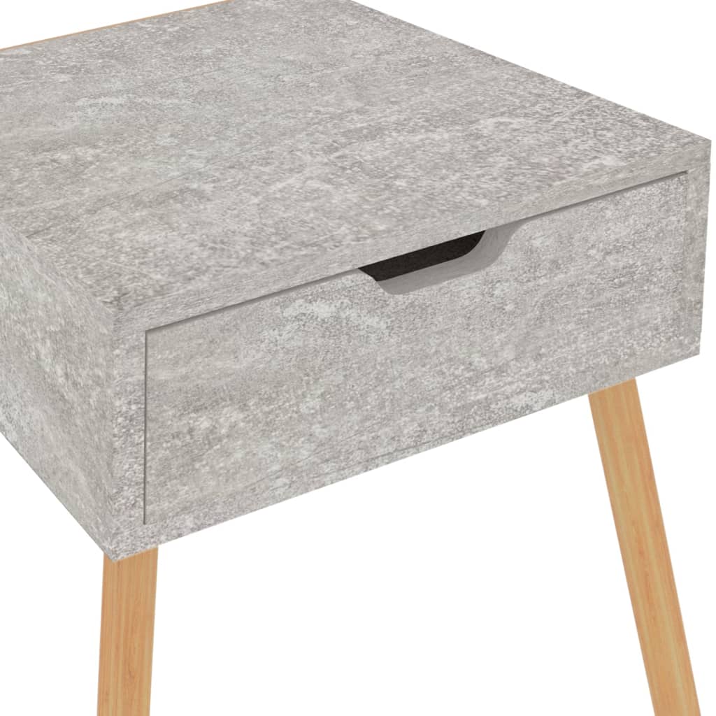 vidaXL Nočný stolík betónovo sivý 40x40x56 cm drevotrieska