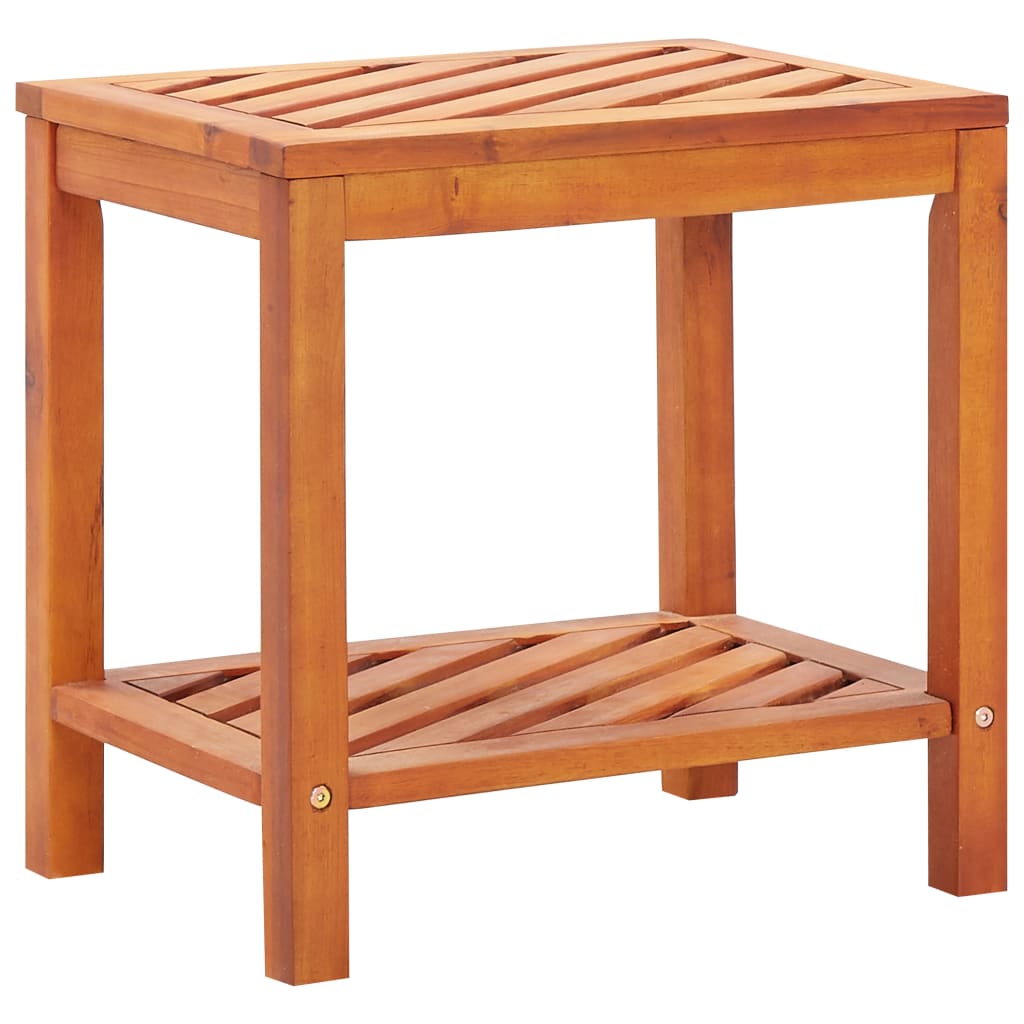 vidaXL Bočný stolík 45x33x45 cm masívne akáciové drevo