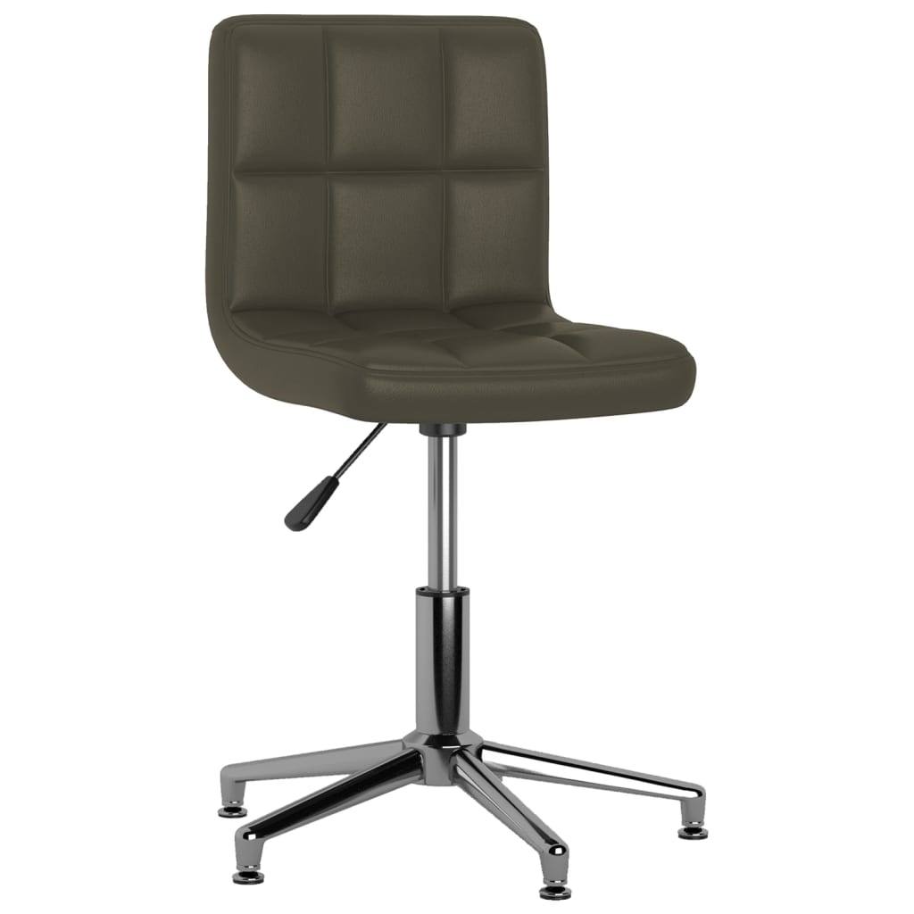 vidaXL Otočná jedálenská stolička hnedá umelá koža