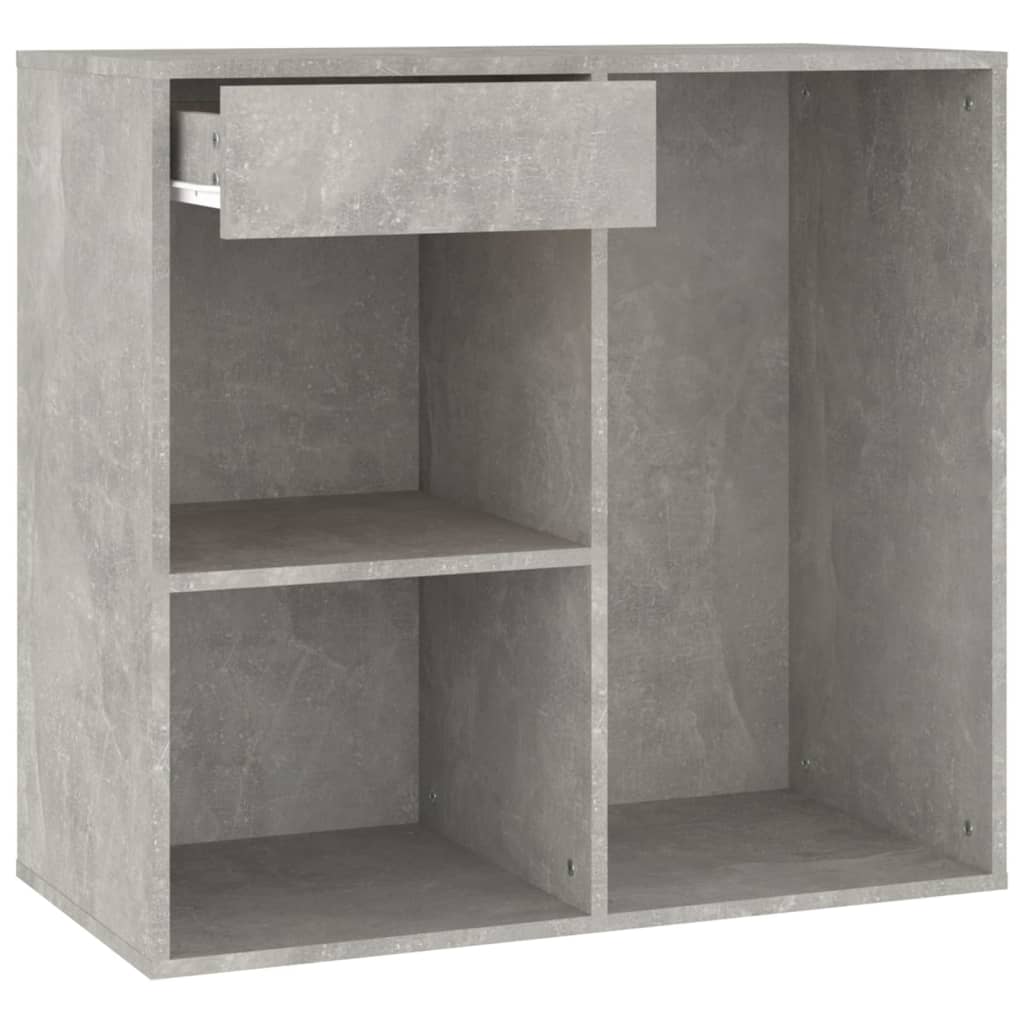 vidaXL Kozmetická skrinka, betónovo sivá 80x40x75 cm, kompozitné drevo